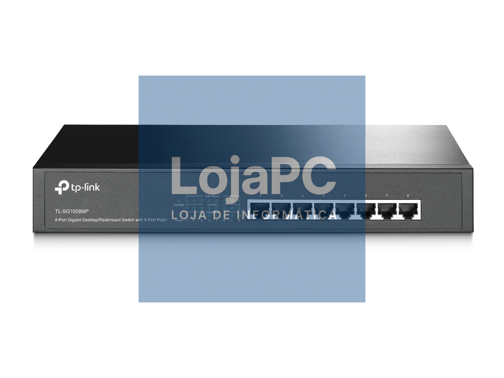 TP-LINK 8-Port Gigabit PoE+ Switch 8 Gigabit RJ45 Ports