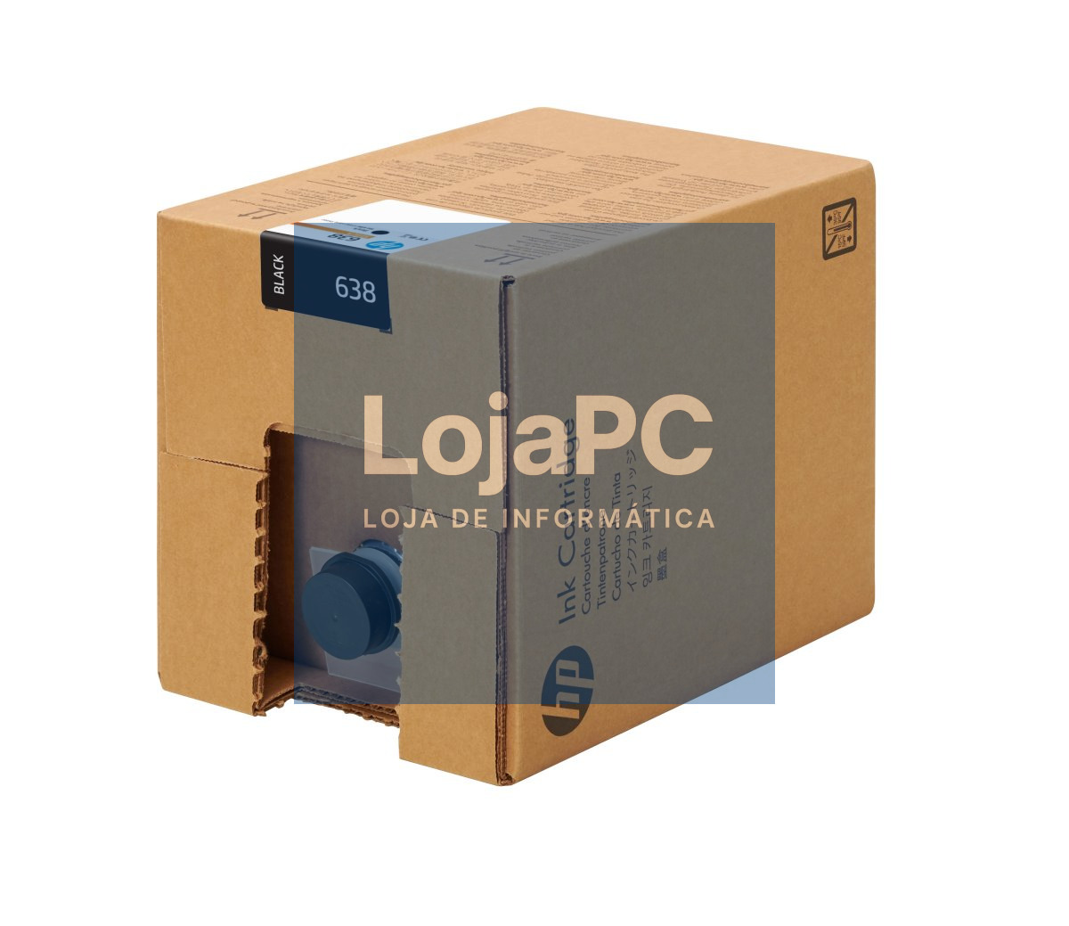 HP 638 10L Black Stitch Ink Cartridge
