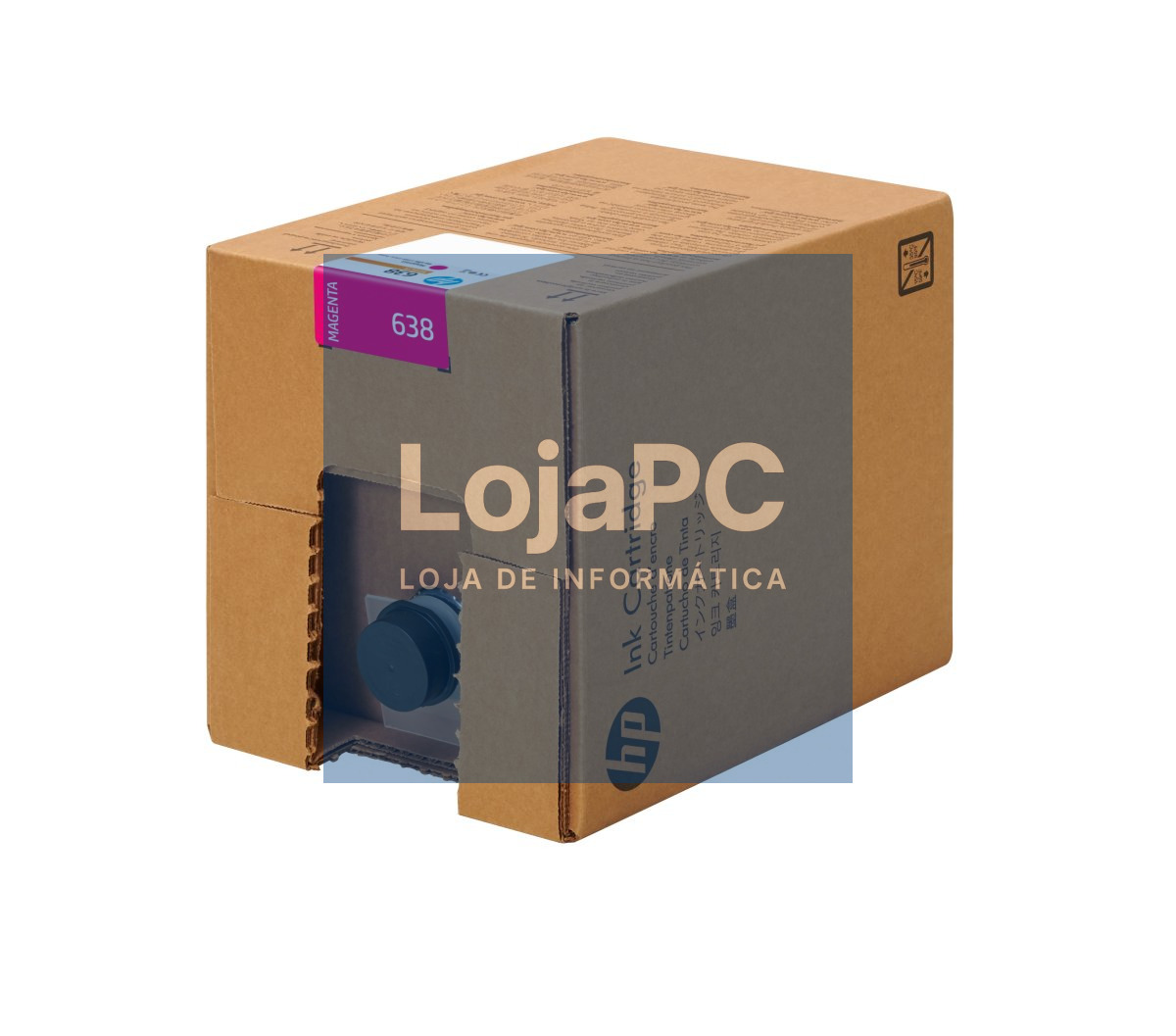 HP 638 10L Magenta Stitch Ink Cartridge