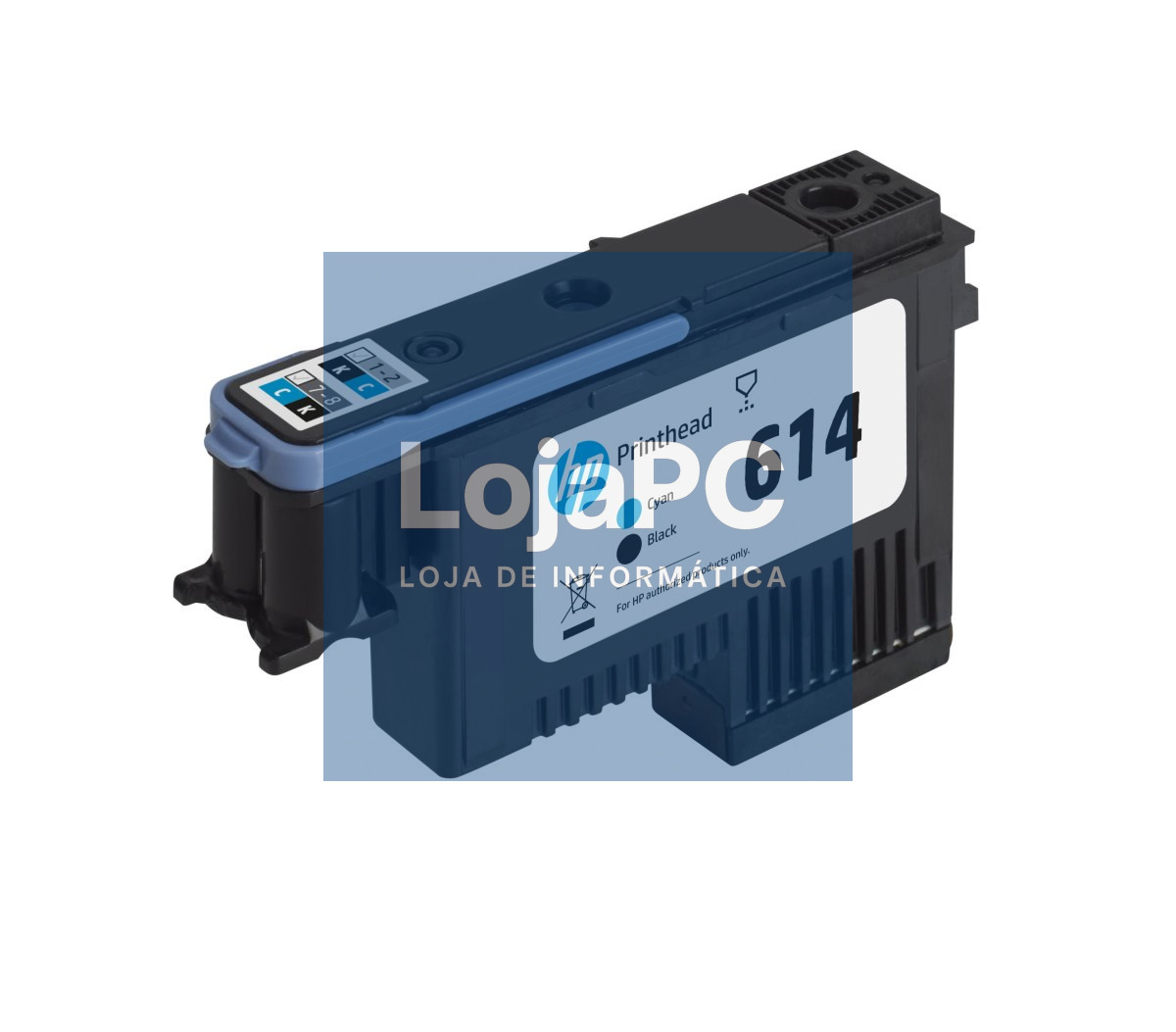 HP 618 Black and Cyan Stitch Printhead