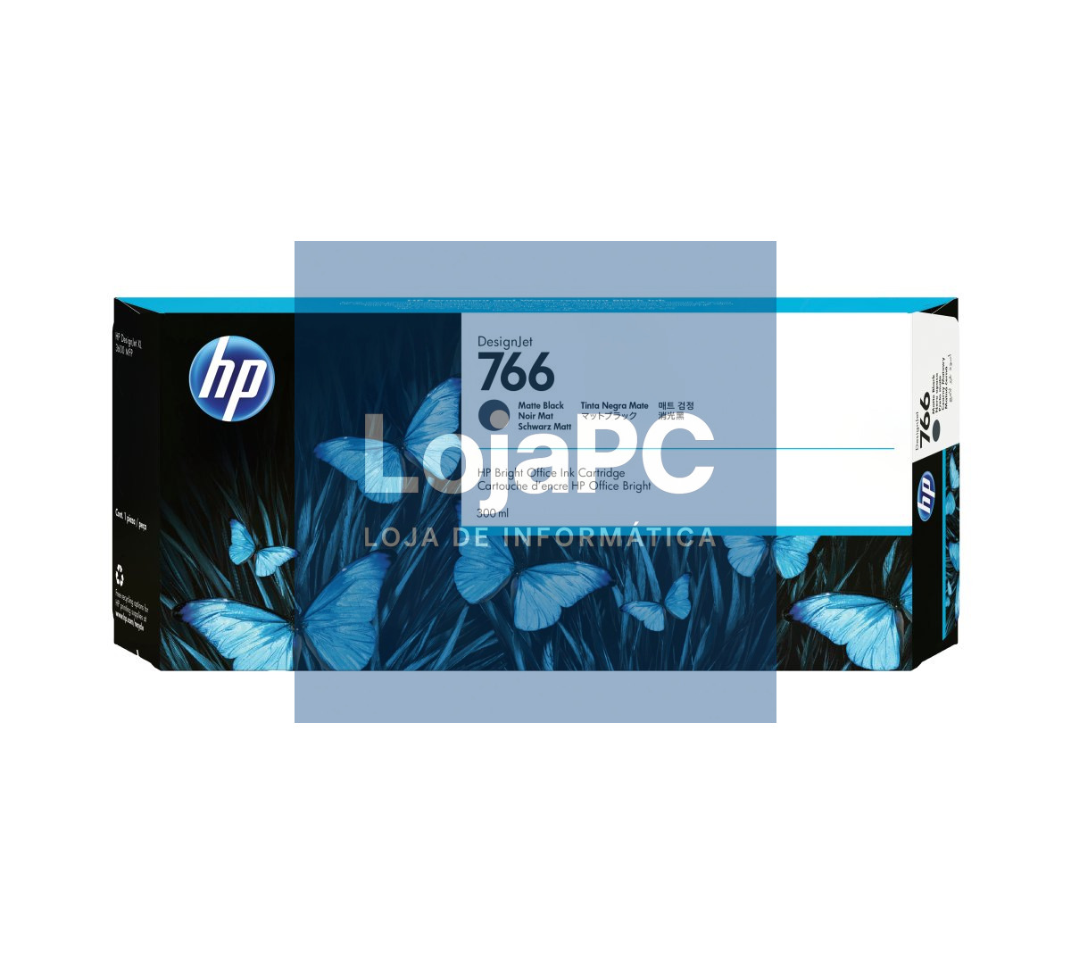 HP 766 300 ml Matte Black original DesignJet ink cartridge for DesignJet XL 3600 3600dr