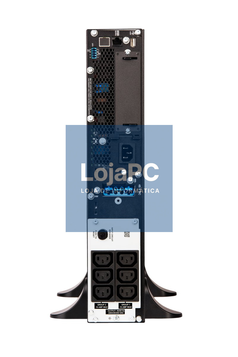 APC Smart-UPS SRT 1000VA UPS rack-mountable / external AC 230V 1000Watt 1000VA RS-232 USB output connectors 6 PFC Black