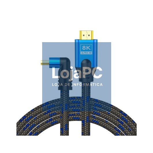 CABLE HDMI 2.1 (M) ANGULAR 8K SAVIO CL-148 3M