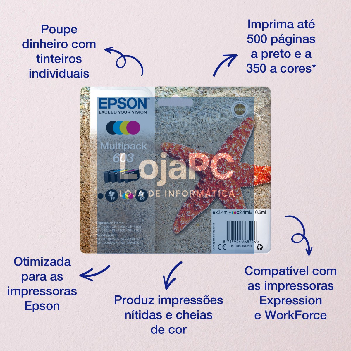 EPSON 1LB Multipack 3-colours 603 Ink