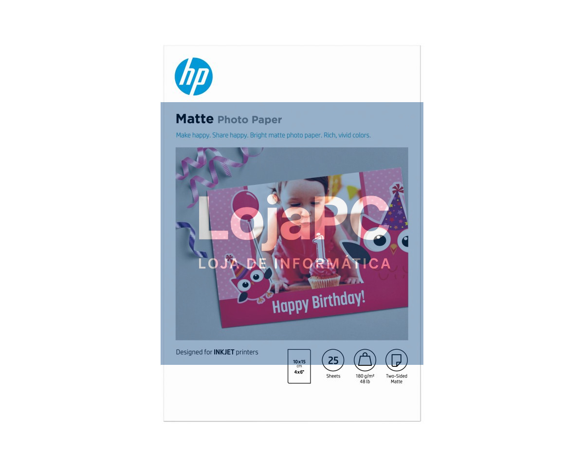HP Matte FSC Photo Paper 4x6 25 sheets