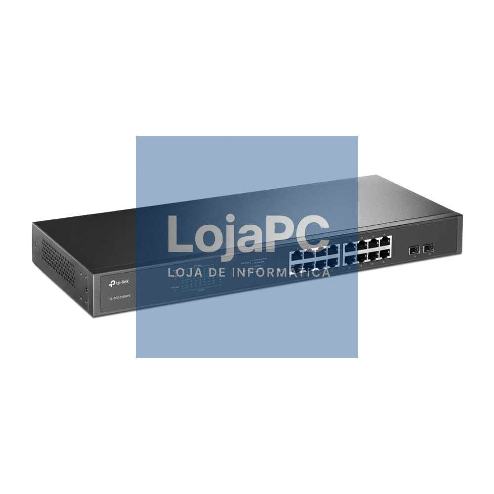 TP-LINK 16-Port Gigabit PoE+ Easy Smart Switch 16 Gigabit RJ45 Ports 2 SFP Slots 802.3at/af 192W PoE Power 1U 19inch Rack-mountable