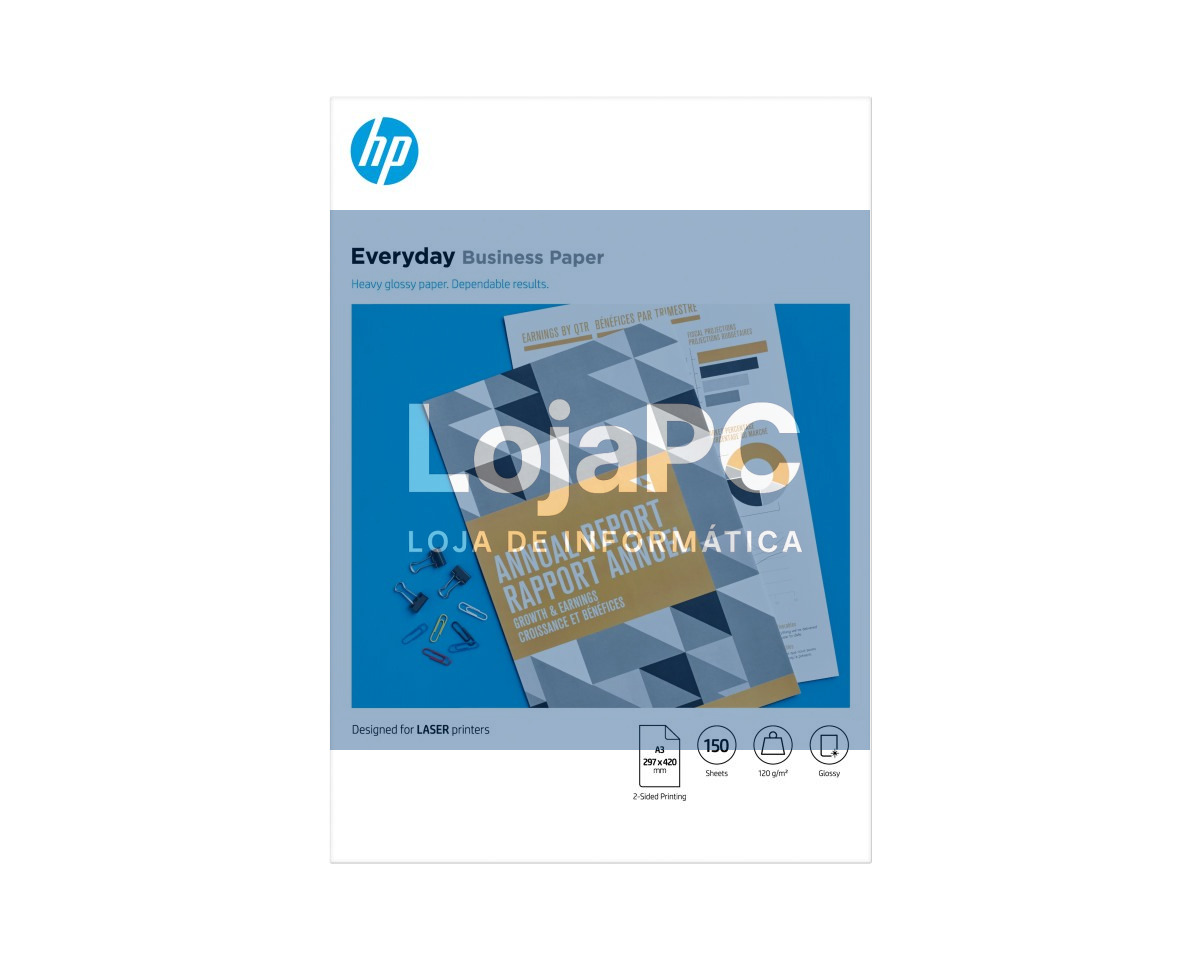 HP e-day Gls LJ A3 120g 150sh FSC Paper