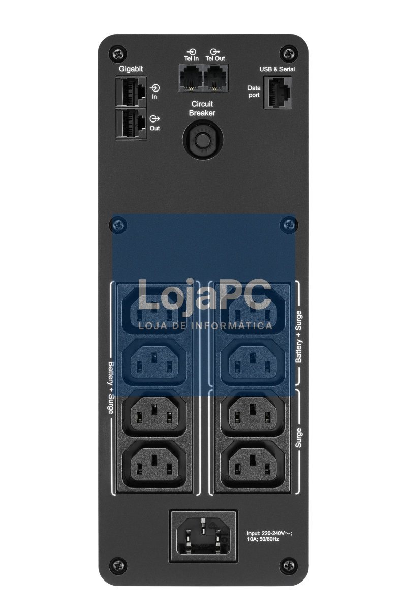 APC Back-UPS Pro BR1200SI UPS AC 220-240V 720Watt 1200VA USB output connectors 8 Black