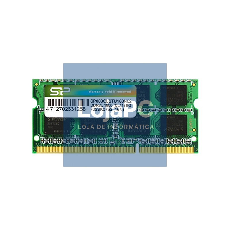 SILICON POWER DDR3 8GB 1600MHz CL11 SO-DIMM 1.35V Low Voltage