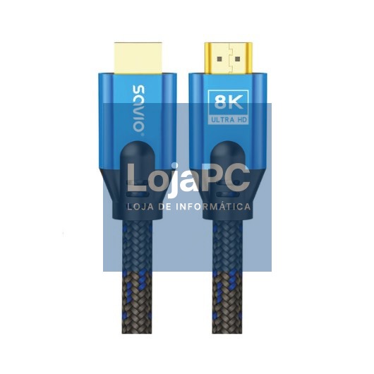 HDMI 2.1 (M) BRAIDED 8K CABLE SAVIO CL-169 5M