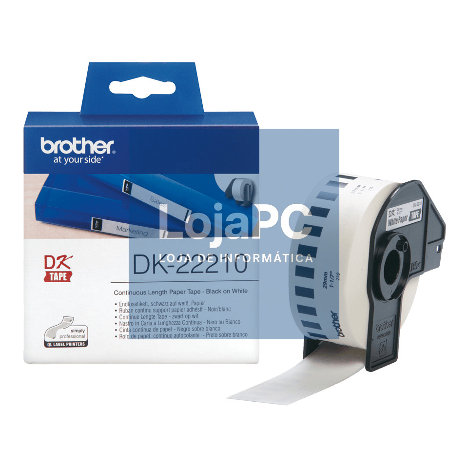 BROTHER DK22210 Continuous Paper Tape 29mm x 30.48m