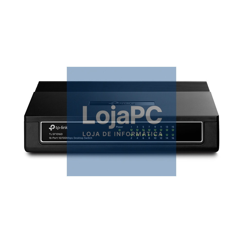 TP-LINK TL-SF1016D 16-port 10/100M Desktop Switch16 10/100M RJ45 ports Plastic case