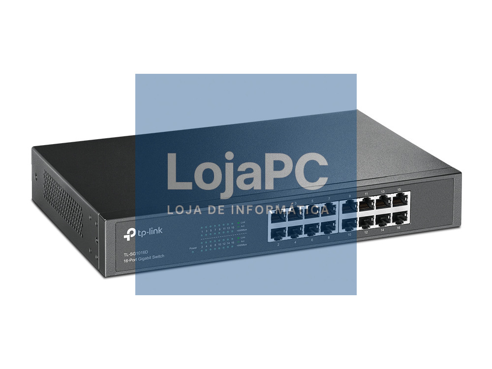 TP-LINK TL-SG1016D 16-port Gigabit Desktop/Rackmount Switch 16 10/100/1000M RJ45 ports