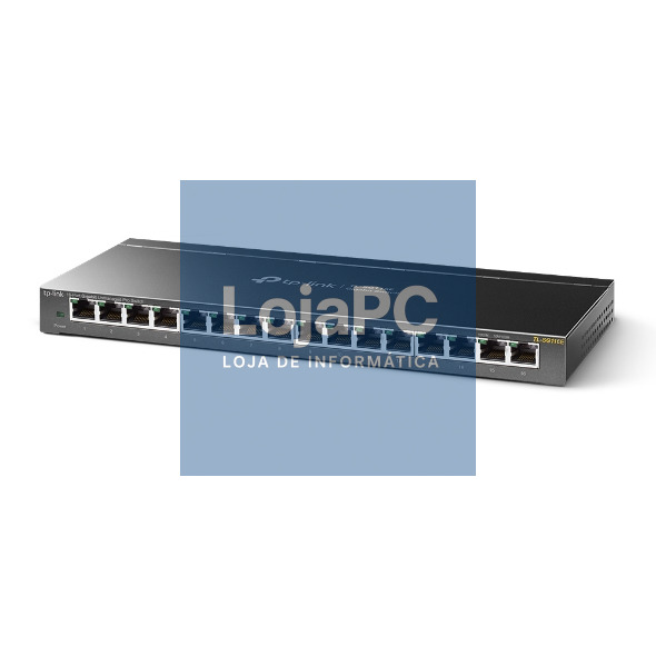 TP-LINK TL-SG116E 16-Port Gigabit Easy Smart Switch 16 Gigabit RJ45 Ports Desktop Steel