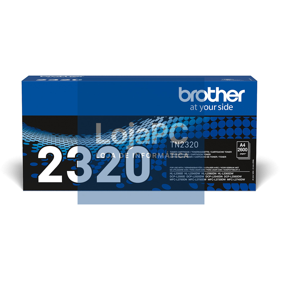 BROTHER TN2320 Toner black pentru HLL23xx/ DCPL25xx/MFCL27xx - 2.600 pagini