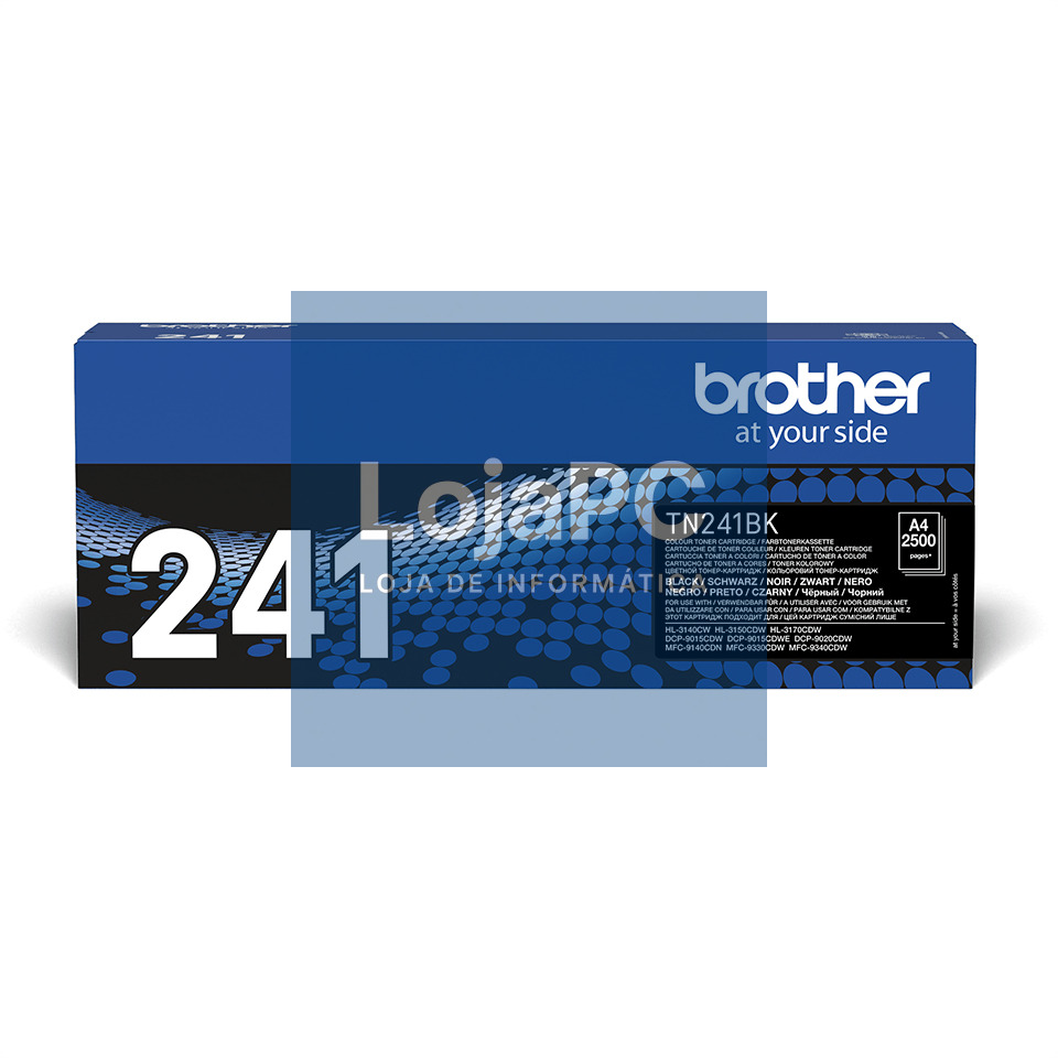 BROTHER TN241BK Toner black ptr HL3140CW/3150/3170/DCP9020/MFC9140CDN - 2.500 pg