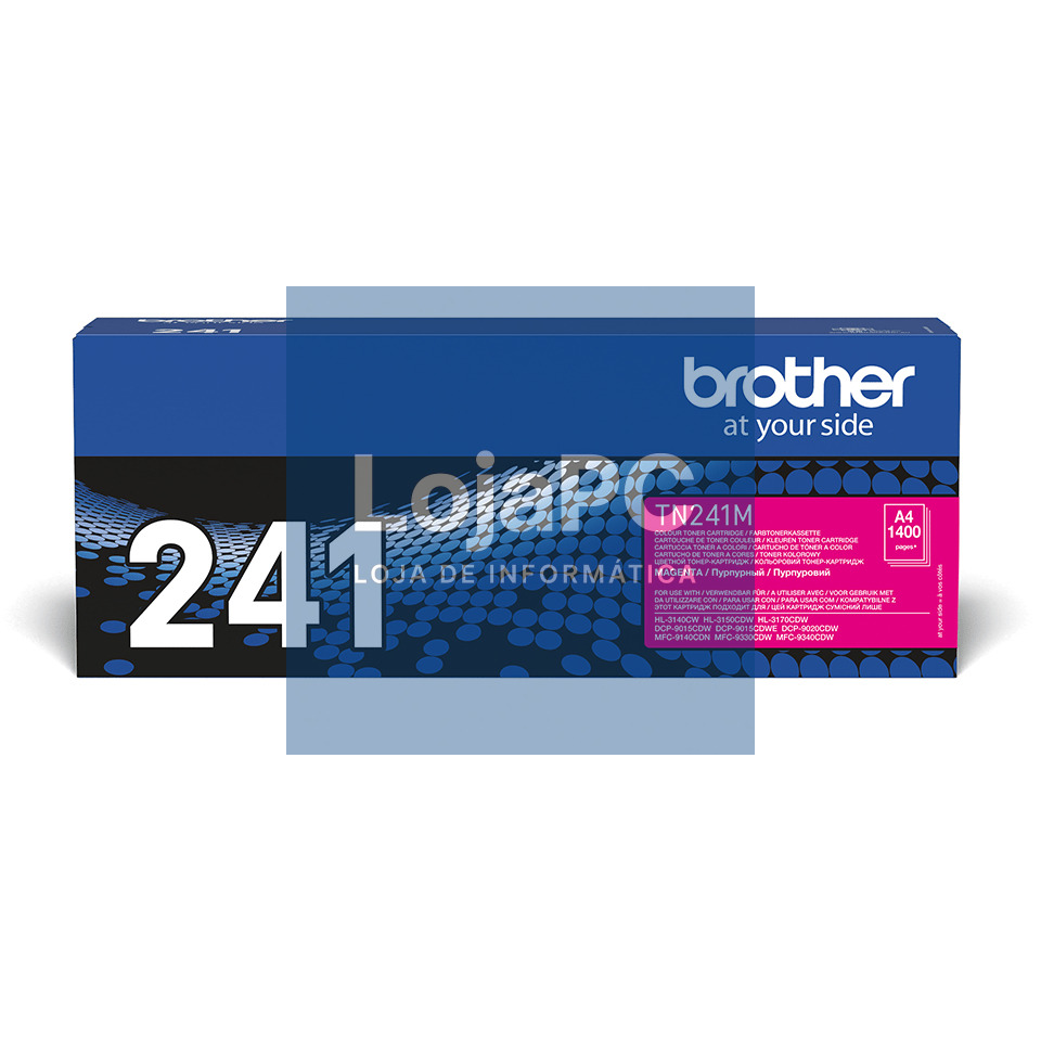 BROTHER TN241M Toner magenta ptr HL3140CW/3150/3170/DCP9020/MFC9140CDN 1.400 pg