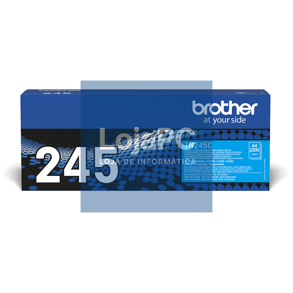 BROTHER TN245C Toner cyan ptr HL3140CW/3150/3170/DCP9020/MFC9140CDN - 2.200 pag