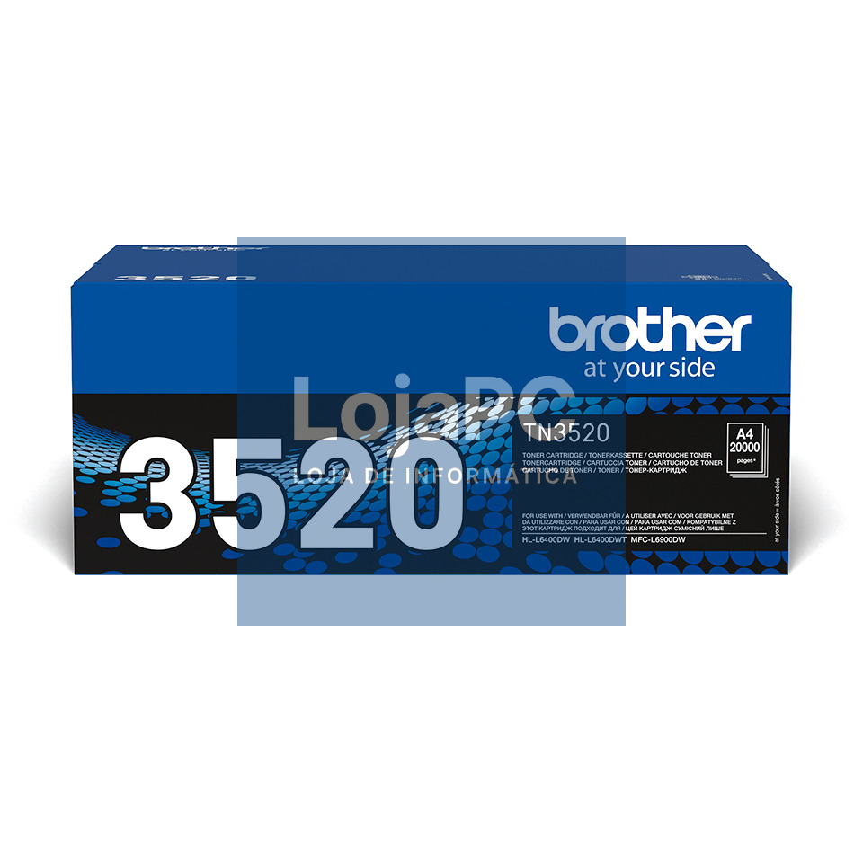 BROTHER TN3520 Toner black ptr HLL6400DW/MFCL6900DW - 20.000 pagini