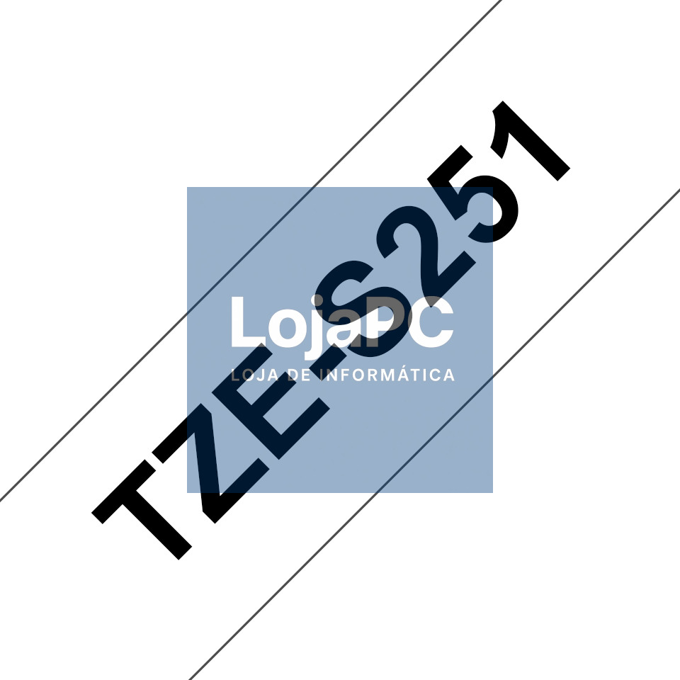 BROTHER TZES251 Tape Brother 24mm BLACK ON WHITE ADHESIVE TAPE