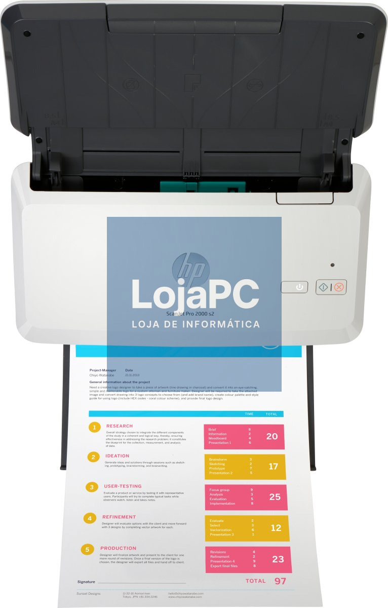 HP Scanjet Pro 2000 s2 Sheet-feed Document scanner Duplex 216x3100mm 600dpix600dpi 35ppm mono ADF 50sheets 3500scans