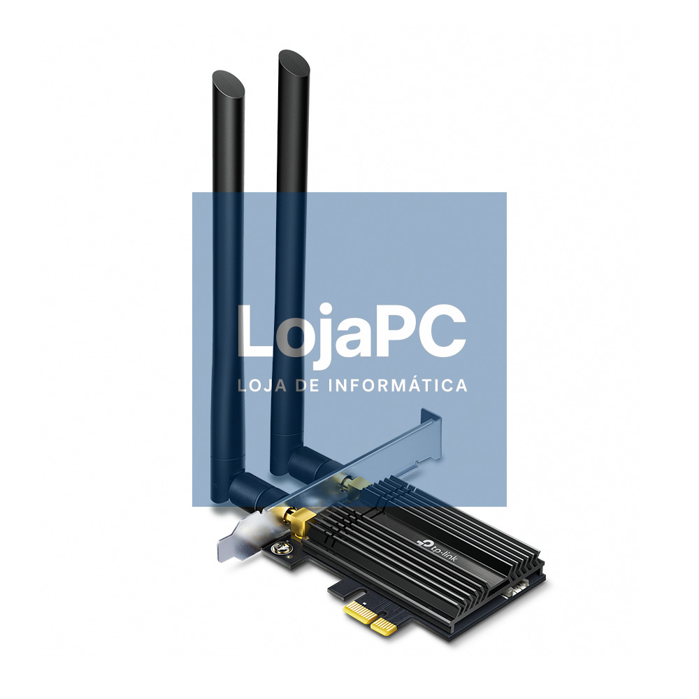 TP-LINK Archer TX50E AX3000 Wi-Fi 6 PCI Express Adapter Bluetooth 5.0 MU-MIMO 2x High Gain ext. antennas OFDMA
