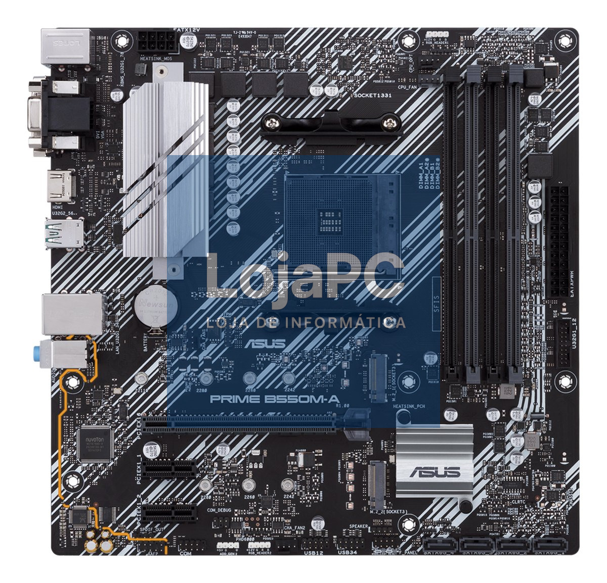 ASUS PRIME B550M-A mATX MB dual M.2 PCIe 4.0 1Gb Ethernet HDMI/D-Sub/DVI SATA 6Gbps USB3.2 Gen 2 Type-A