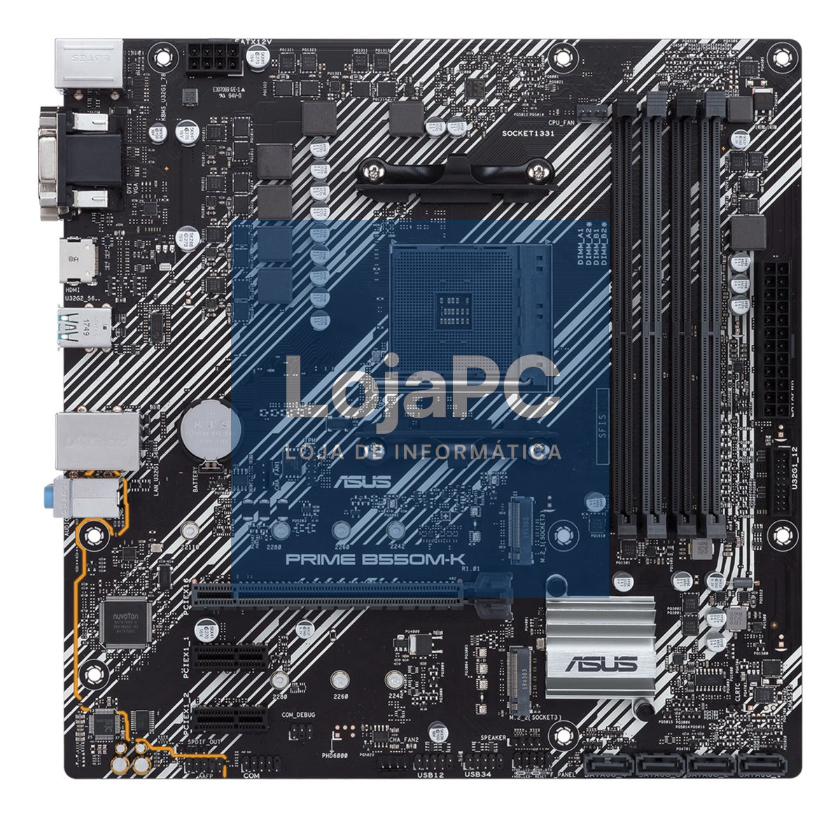 ASUS PRIME B550M-K mATX MB dual M.2 PCIe 4.0 1Gb Ethernet HDMI/D-Sub/DVI SATA 6Gbps USB3.2 Gen 2 Type-A
