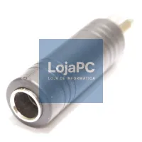Adaptador 1x Jack 6.3M/ 1xRCA F MONO Preto — imagem 2