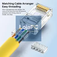 Chicote UTP RJ45 Cat6 2.00m Amarelo — imagem 1