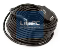 Cabo USB 2.0 ext. AM/AF 0.15m Preto — imagem 3