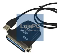 Cabo Conversor DDigital USB para Paralelo Preto — imagem 3