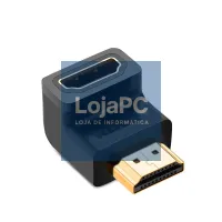 Adaptador HDMI F/HDMI F Angulado Preto — imagem 4