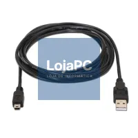 Cabo USB 2.0 tipo A/mini B 12p 1.80m Preto — imagem 2