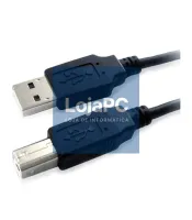 Cabo USB HQ tipo A/B 5.00m Preto — imagem 2