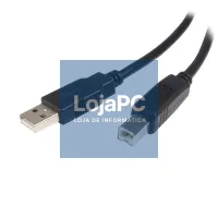 Cabo USB HQ tipo A/B 5.00m Preto — imagem 1