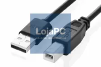 Cabo USB HQ tipo A/B 5.00m Preto — imagem 4
