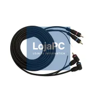 Cabo 2x RCA M/2x RCA M  5mts Preto — imagem 1
