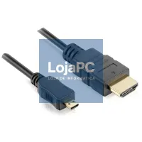 Cabo HDMI p/ micro HDMI 1.80 m Preto — imagem 4