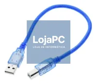 Cabo USB tipo A/B M/M 0.50m Transparente — imagem 4