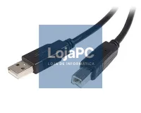 Cabo USB tipo A/B M/M 0.50m Transparente — imagem 3