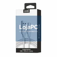 USB Cable COOL Nylon Universal Type C (1.2 meters) — imagem 4