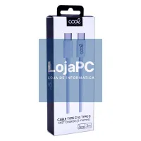 USB Cable COOL Universal TYPE-C to TYPE-C (3 meters) White 3 Amp — imagem 2