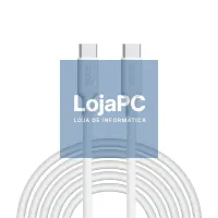 USB Cable COOL Universal TYPE-C to TYPE-C (3 meters) White 3 Amp — imagem 1
