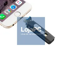 USB Pen Drive x64 GB COOL (3 In 1) Lightning / Type-C / USB Black — imagem 3