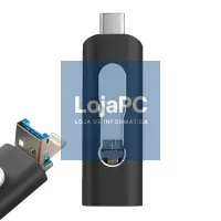 USB Pen Drive x64 GB COOL (3 In 1) Lightning / Type-C / USB Black — imagem 1