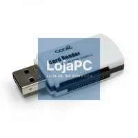 USB Universal Memory Card Reader COOL (All in One) White — imagem 1