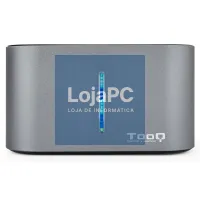 Tooq TQDS-805G Dock Station Duplo Baía HDD Cinzento — imagem 2