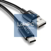 NGS CABO CARGA RAPIDA USB-A A USB-C 1M PRETO — imagem 3