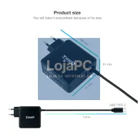 Tooq Carregador portátil conector USB-C 65W — imagem 3